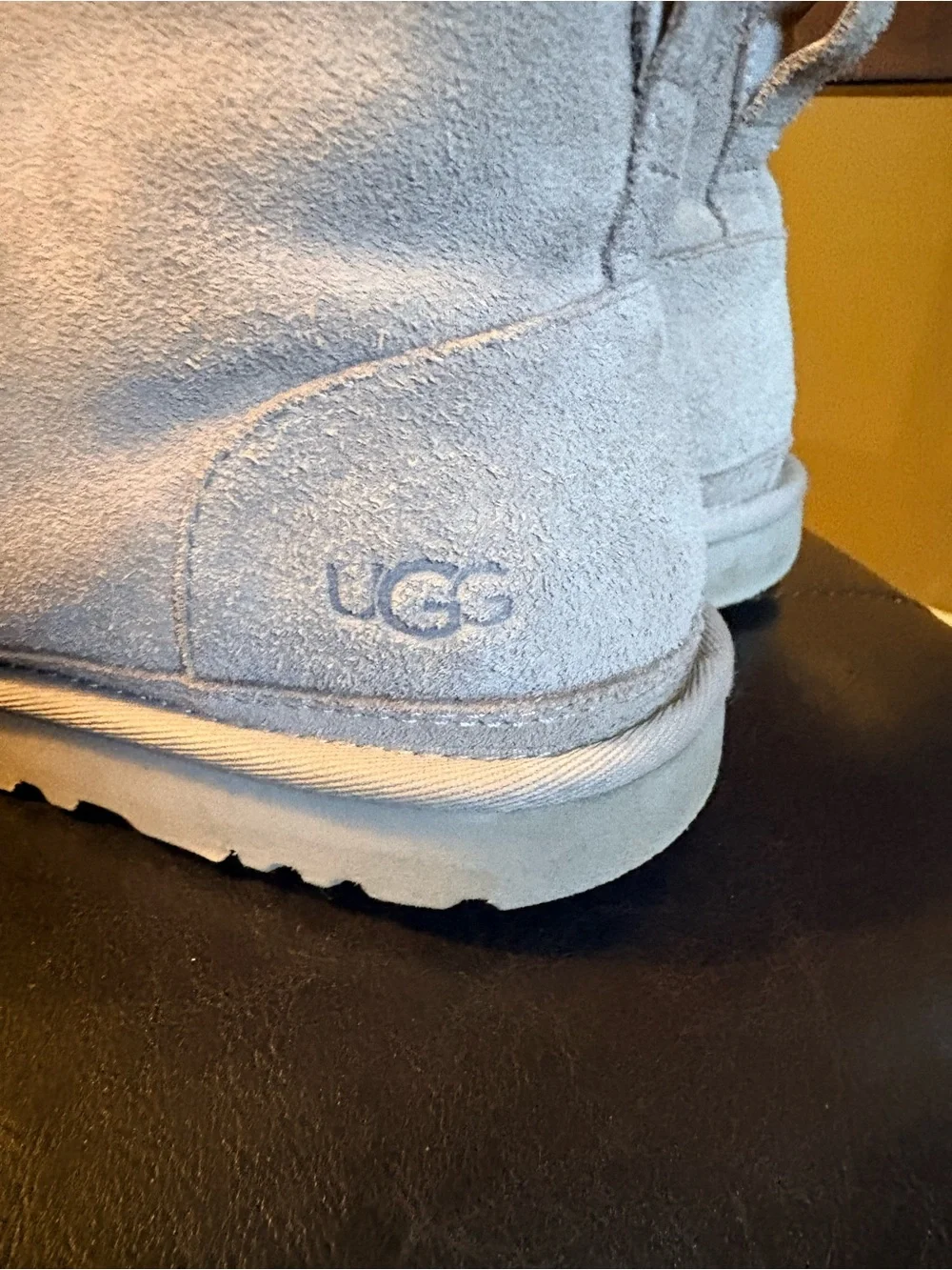 UGG Chestnut Suede Shearling-Lined Ankle Boot
